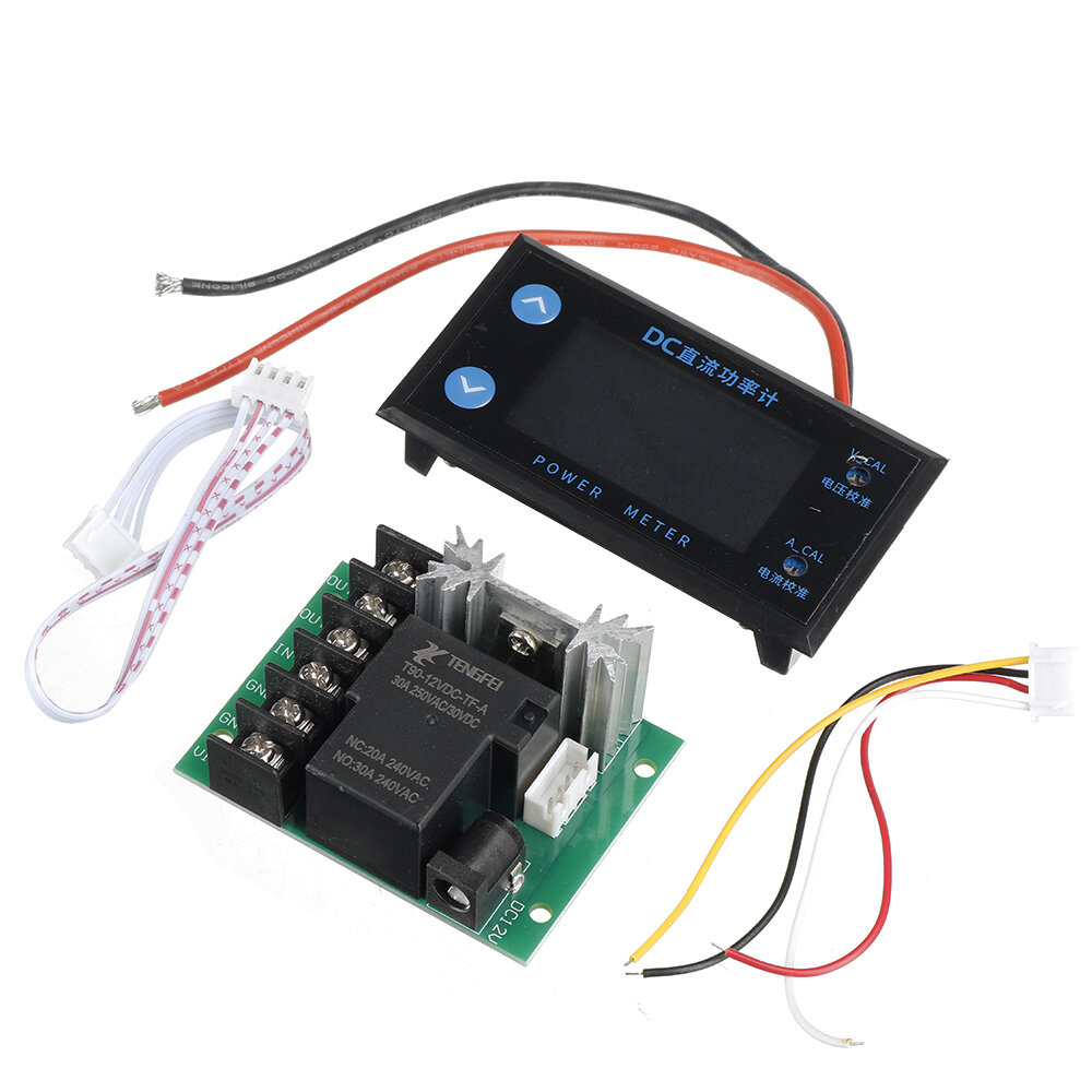 Deek-Robot DK-lcd DC8 ~ 12V LCD 4 Bits LED Digitale Voltmeter Amp?remeter Vermogensmeter DC 0-200V 0