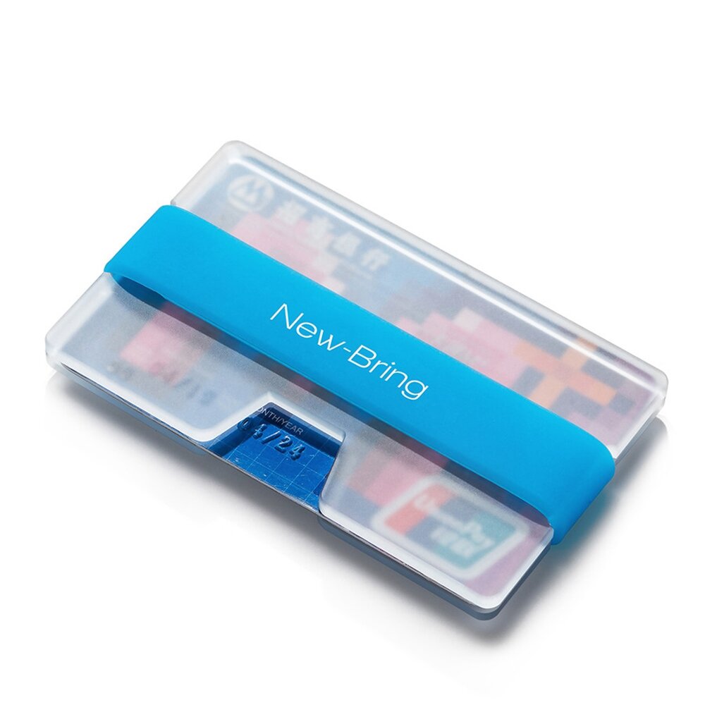 NewBring Transparent Card Holder Luminous Card Money Small Wallet ID Holder High Capacity Office Business