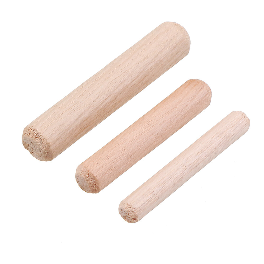 Drillpro 100st 6/8/10 mm ronde houten pen houten deuvel voor houtbewerking