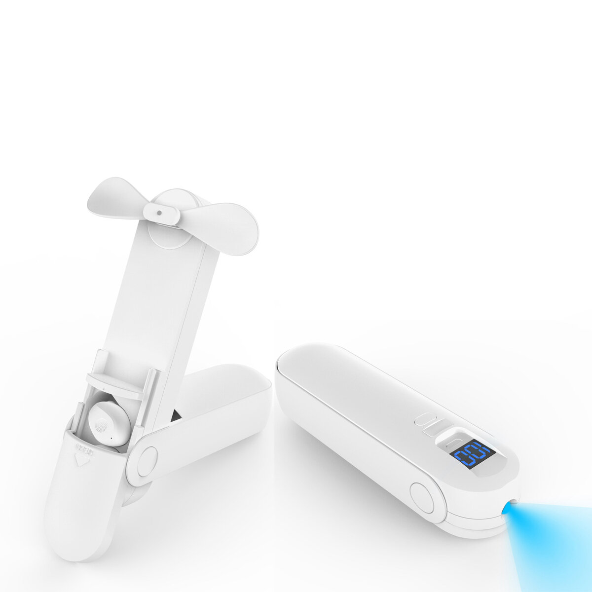 TWS Handheld Ventilator Draadloos Bluetooth5.0 Koptelefoon Headset In-Ear HIFI Stereogeluid IP67
