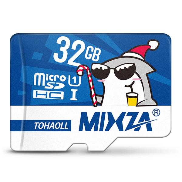 

Mixza Christmas Shark Limited Edition 32GB U1 Класс 10 TF Микро-карта памяти для цифровых зеркальных фотокамер камера Те