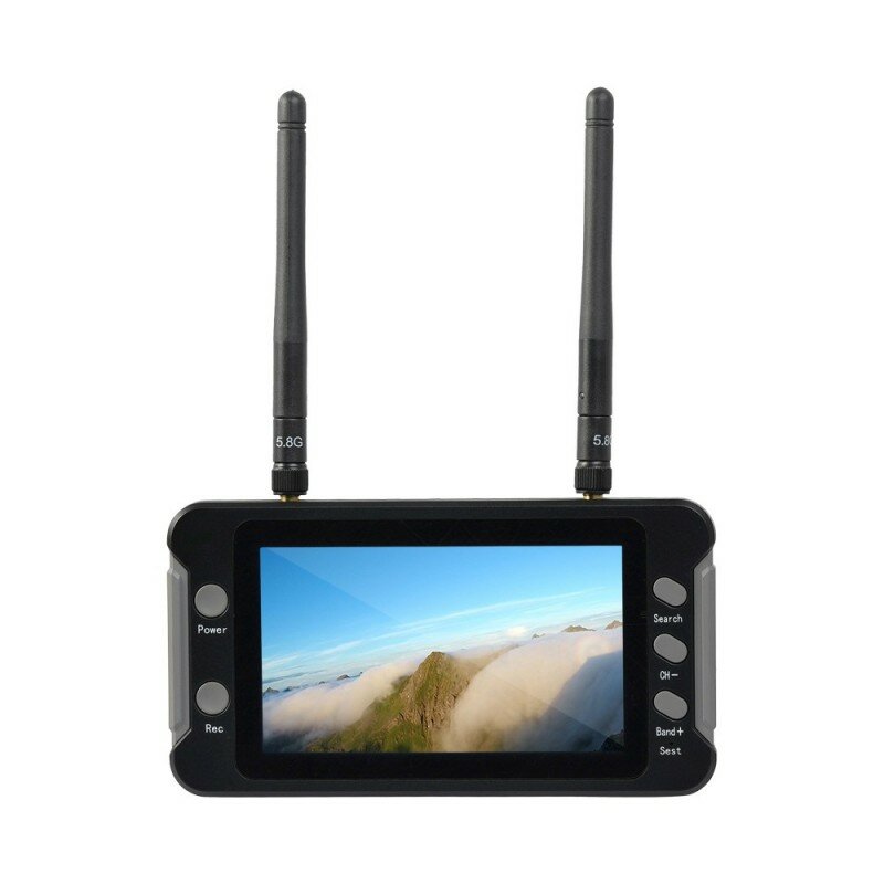 Foxeer 4.3 Inch 800x480 FPV Monitor 5.8G 40CH Build in DVR Receiver Battery