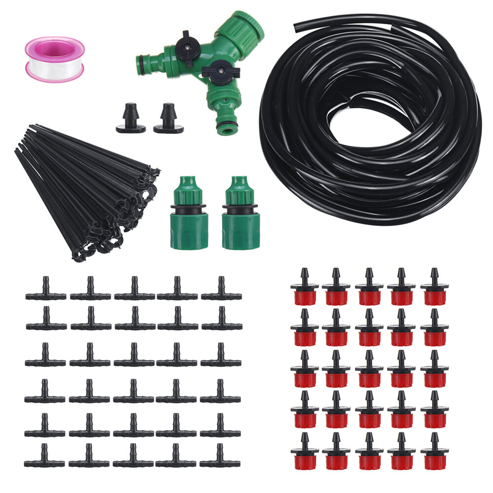 

10/15/25m Hose Micro Drip Irrigation System Automatic Watering Kits Plant Garden Tools