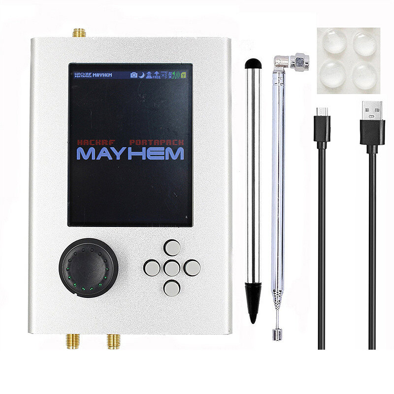 Στα 162.77 € από αποθήκη Κίνας | Portable Radio Transceiver 3.2 inch Touch Screen HackRF One V1.7.3 + Portapack H2 Built-in 2000mAh Battery Kit