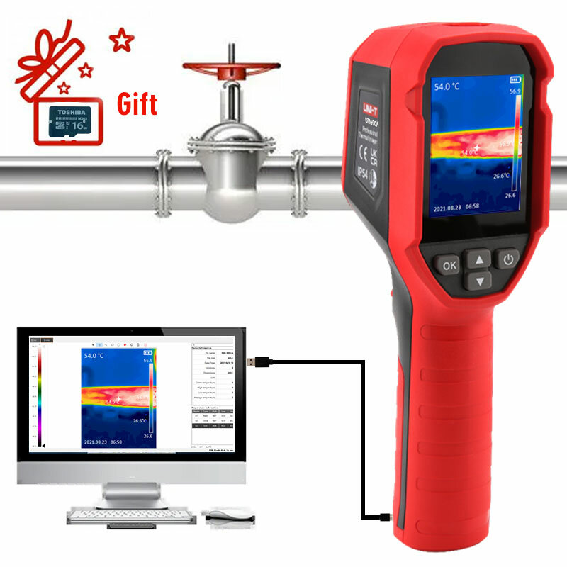 UNI－T UTi690A 120*90 Infrared Thermal Imager －20~400℃ PC Software Analysis Industrial Thermal Imaging Camera Handheld USB Infrared Thermometer