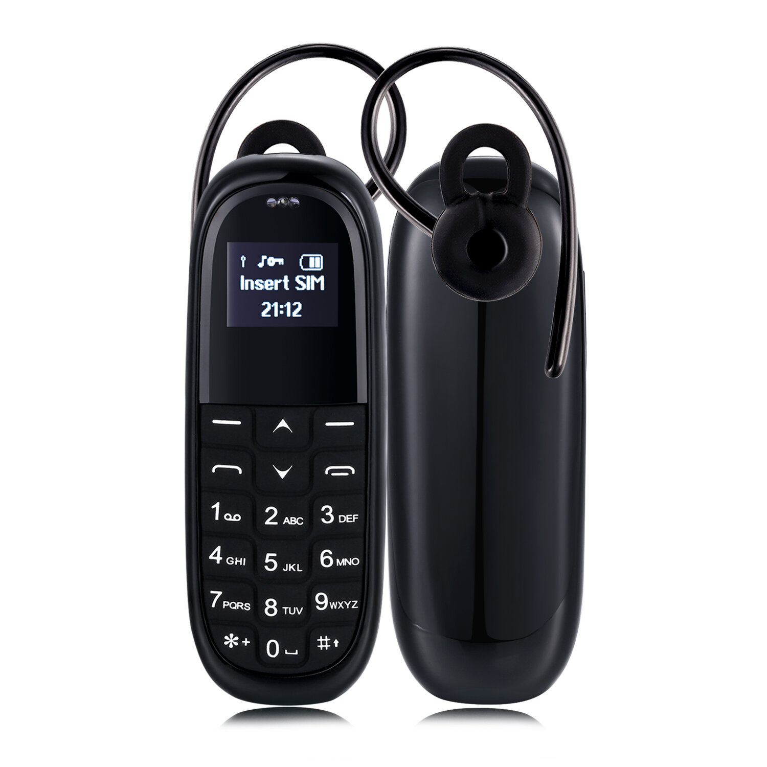 Image of AIEK KK1 0 66 Zoll 330 mAh Bluetooth Dialer Magic Voice Mini-Telefon mit geringer Strahlung