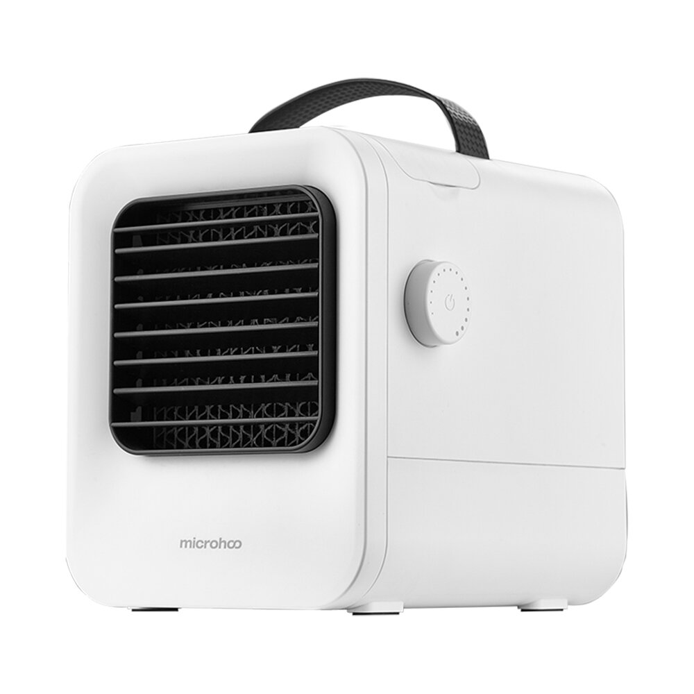 Microhoo MH02D Portable USB Air-Conditioning 4000mAh Built-in Battery 2.5m/s Cooling Fan Negative Ion Purifier Air Coole