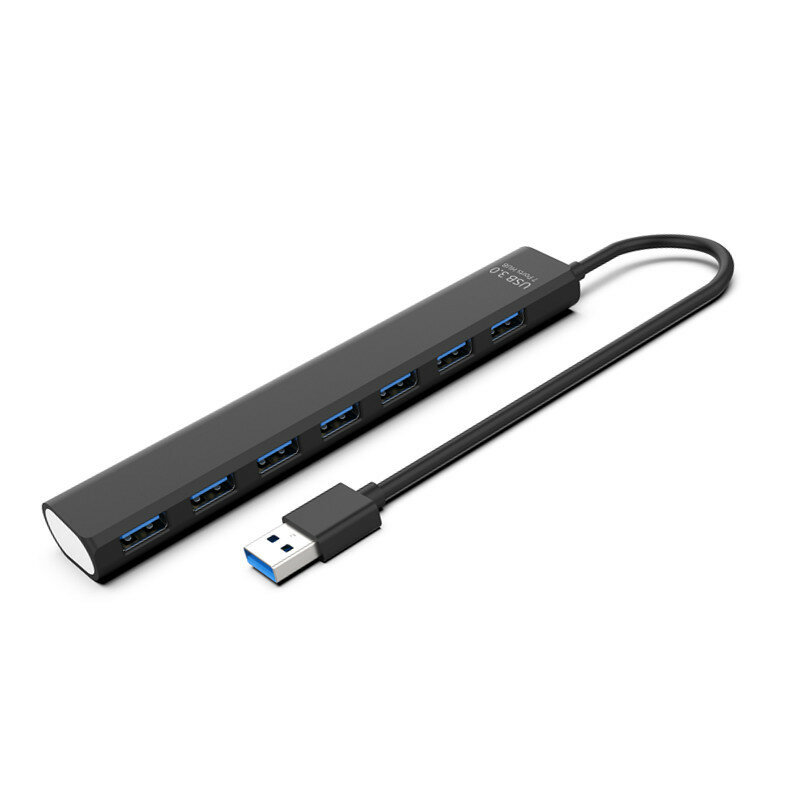 

7-портовый USB-концентратор USB3.0 Высокоскоростная док-станция 5 Гбит / с USB-адаптер для передачи данных Конвертер для