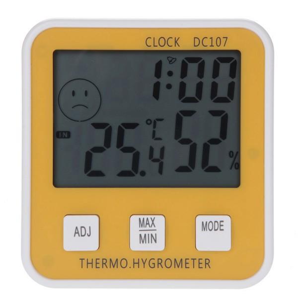 

Dc107 большой цифровой LCD внутренняя влажность времени температура метр термометр гигрометр часы
