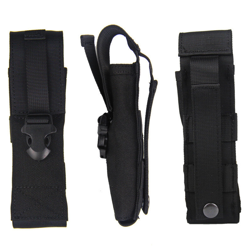 Taktische Tasche aus 1000D Nylon für Taschenlampen, multifunktional, mit Molle, wasserdicht, für Camping und Jagd.