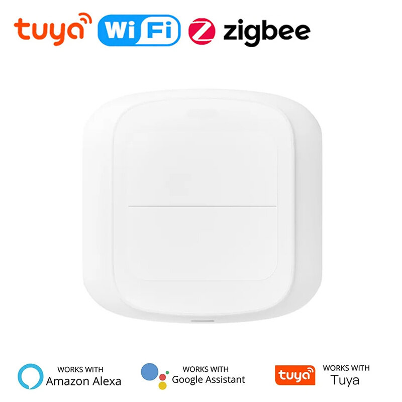 

Tuya Smart WiFi/Zigbee Switch Push Button Switch 2Gang 6 Scene Wireless Smart Home Remote Controller Automation Scenario