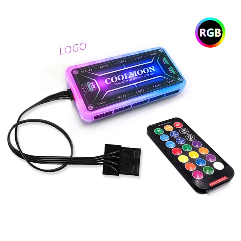 COOLMOON Computer 5V Aluminium Light Strip Chassis Licht Met Magnetische Multicolor RGB LED Vervuili