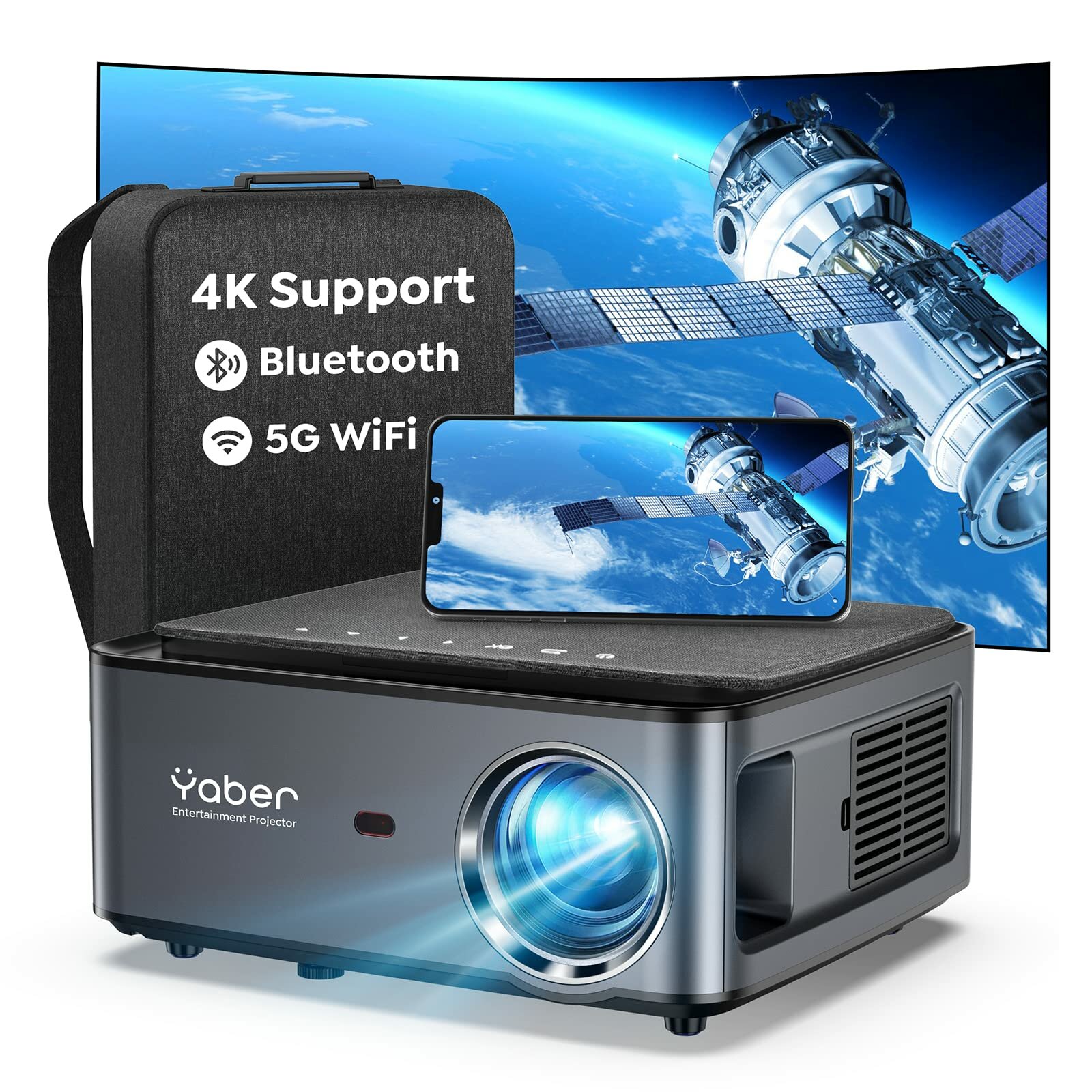 

[CZ Direct] Yaber Buffalo U6 5G WiFi Bluetooth 4K Projector Full HD Native 1920x1080P Projector Support 4D&4P-Keystone C