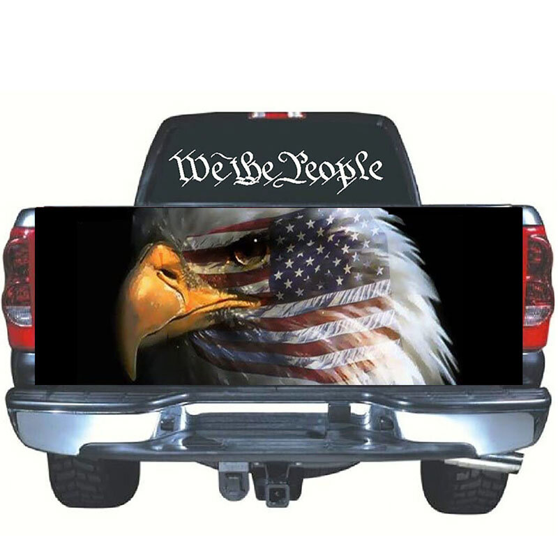 American Flag Bald Eagle Flag Stars Indoor Decoration Car Truck Rear Window Graphic Decal Sticker
