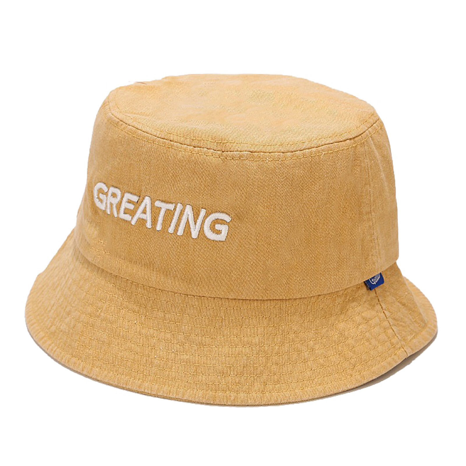 

Men's Cotton Vintage Old Washed Sun Hat Sunscreen GREATING Letter Bucket Hat