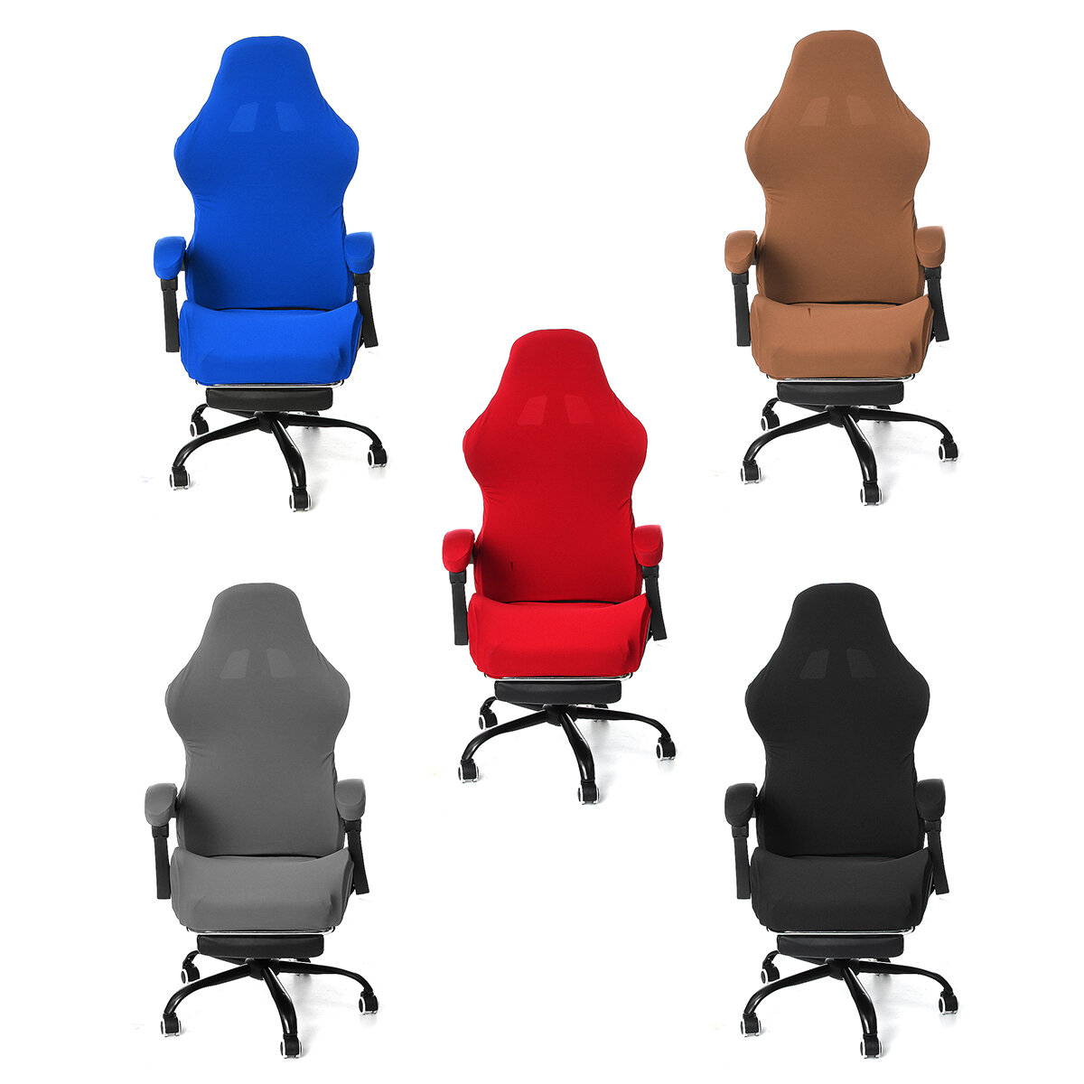 Elastic Office Chair Cover Universal Spandex Computer Rotating Chair Protector Stretch Armchair Seat Slipcover Home Offi