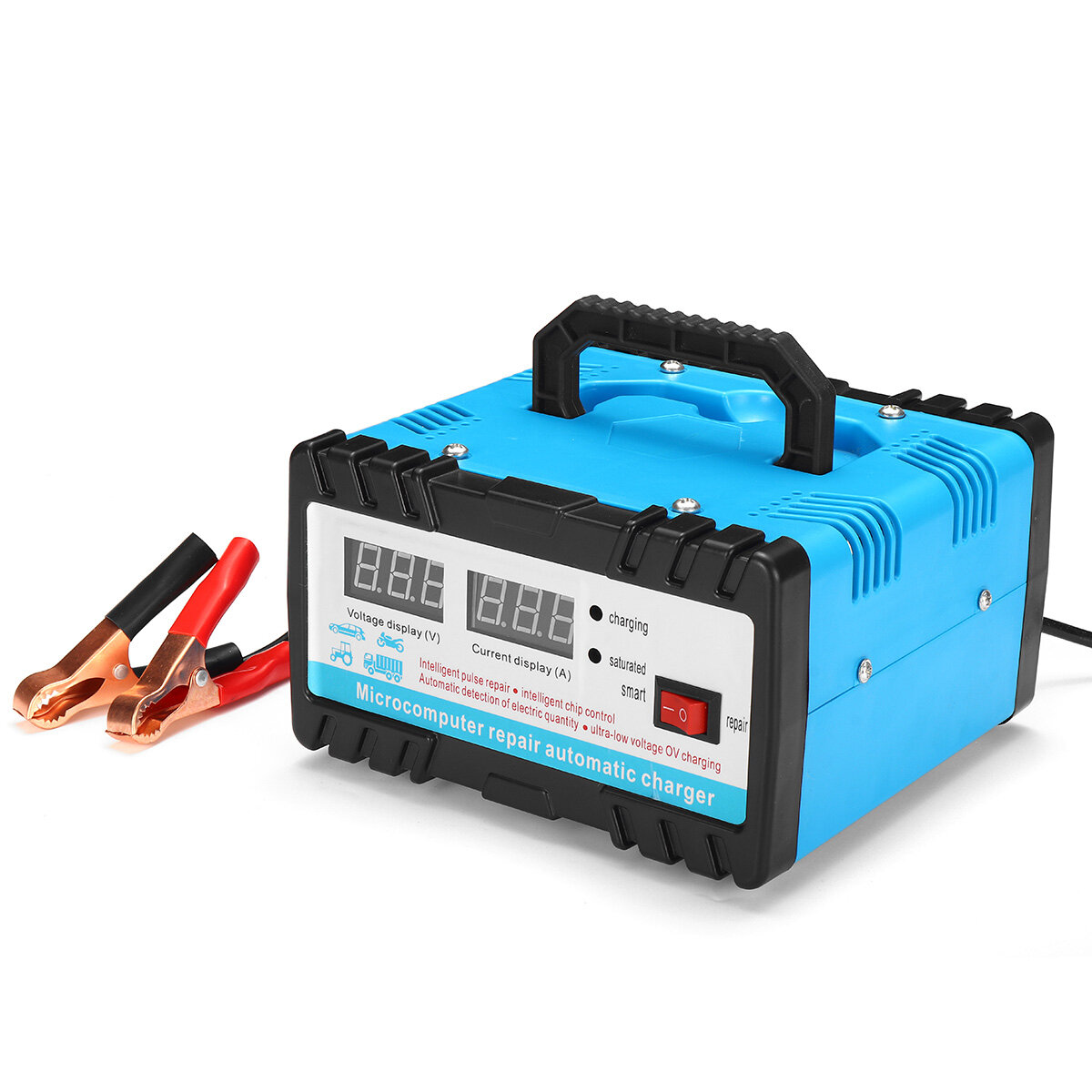 12V/24V Smart Battery Charging Equipment Automobile Motorcycle Universal Electric Car Battery Charger