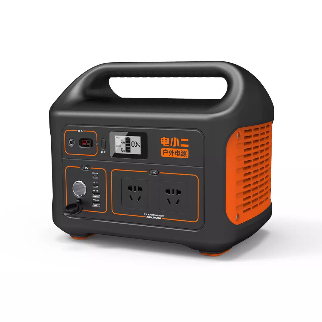 1000W Outdoor Portable Power Generator 1002Wh278400mAh 220V 18W PD Emergency Backup Power Station
