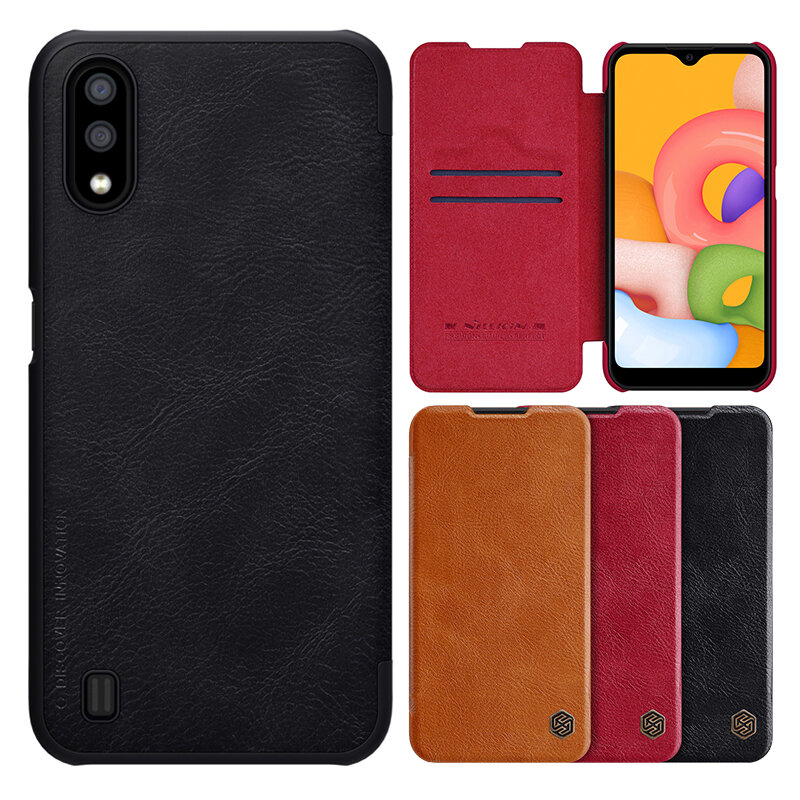 NILLKIN Bumper Flip Shockproof with Card Slot Full Cover PU Leather Protective Case for Samsung Gala
