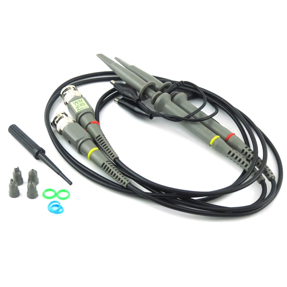 best price,2pcs,oscilloscope,probe,with,100,mhz,bandwidth,and,1000v,dc,acp,coupon,price,discount