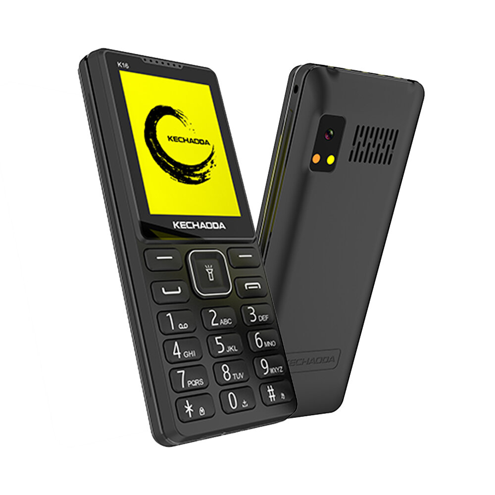 

KECHAODA K16 2.4 inch 1800mAh FM Radio Flashlight MP3 Playback Dual SIM Card Dual Standby Mini Feature Phones