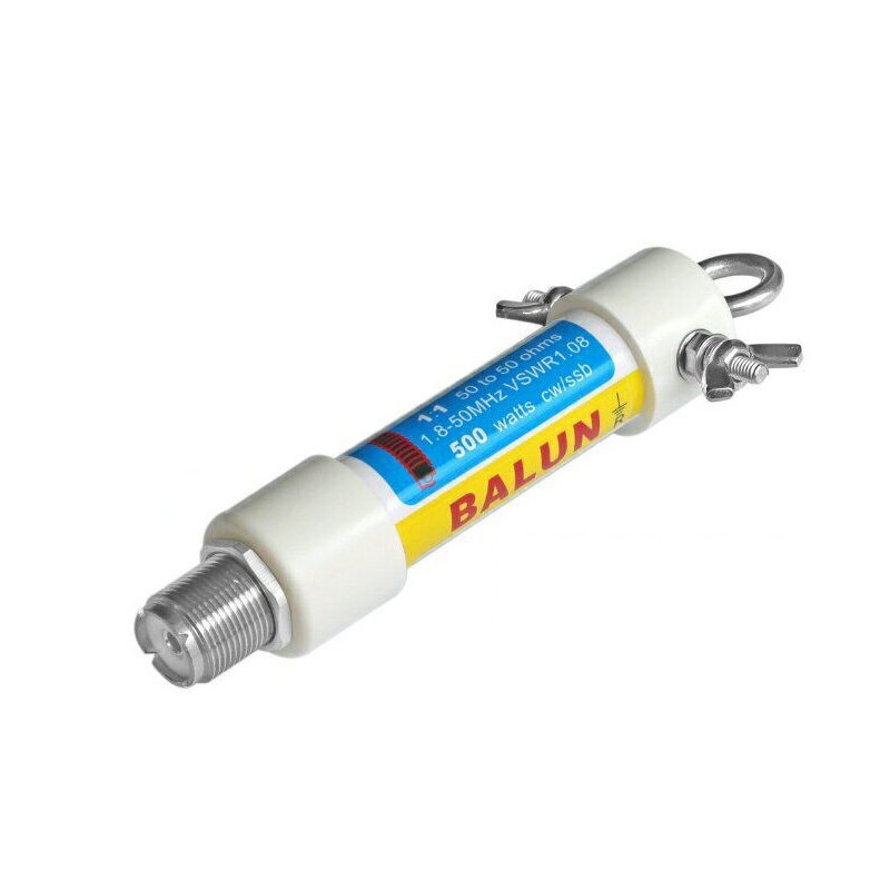 Mini 1:1 160m-6m Bands (1,8-50MHz) 500W Waterdichte HF Spanning Balun voor Kortegolf Antenne Balun
