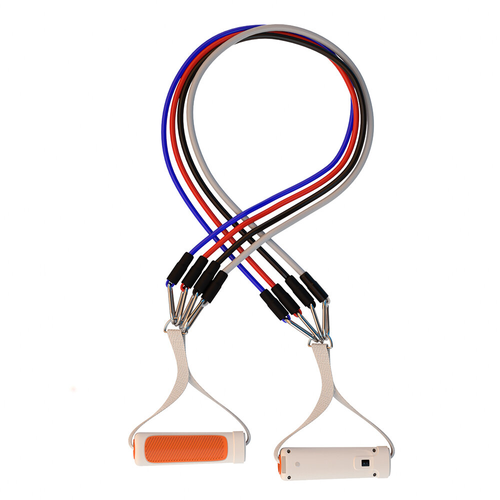 スマート Bluetooth 抵抗バンド USB 充電式 13/27/33/35lb 4-in-1 エキスパンダープルロープフィットネスホームスポーツジム