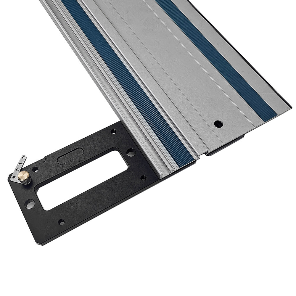 Fonson Aluminum Alloy Mini Track Saw Square Woodworking Guide Rail Square 90 Degree Right Angle Guid