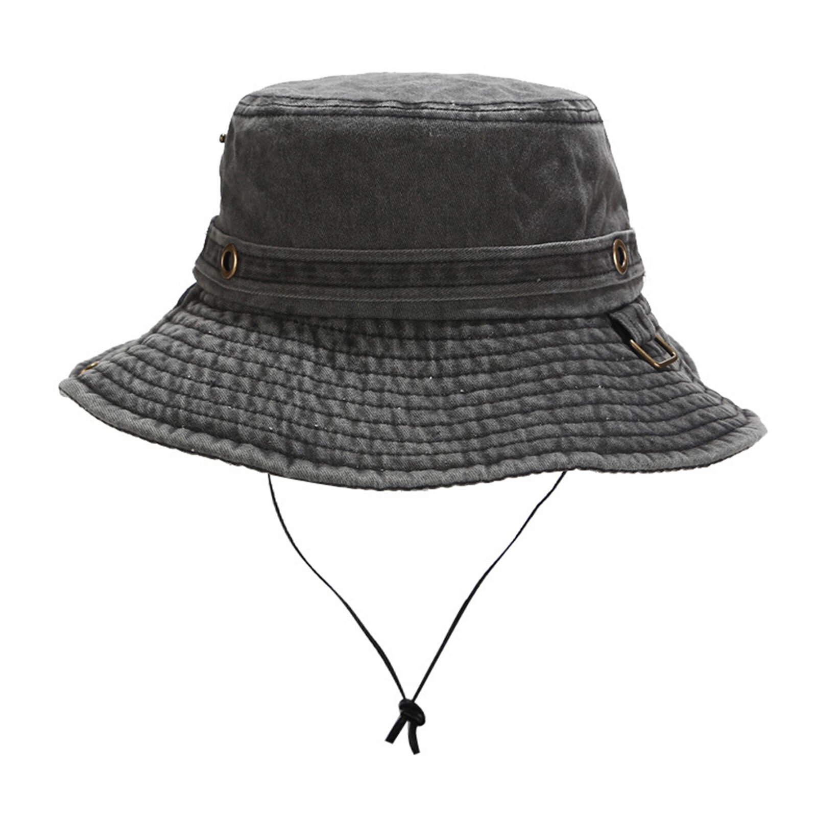 

JASSY Men Outdoor Casual Cotton Washed Old Bucket Hat Travel Fisherman Hat Sun Hat