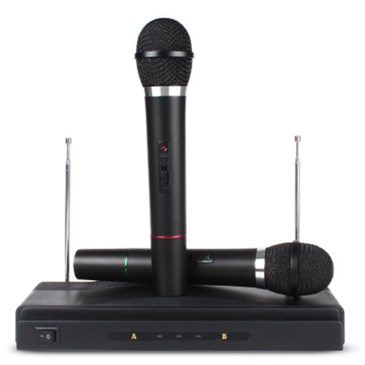 Karaoke-Funkmikrofonsystem KTV Dual Handheld Mic Schnurloser Empfänger