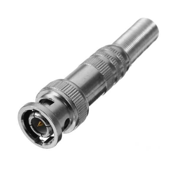 BNC mannelijke connector voor RG-59 coaxiale kabel Messing einde krimpkabel CCTV-camera BNC-lasconne