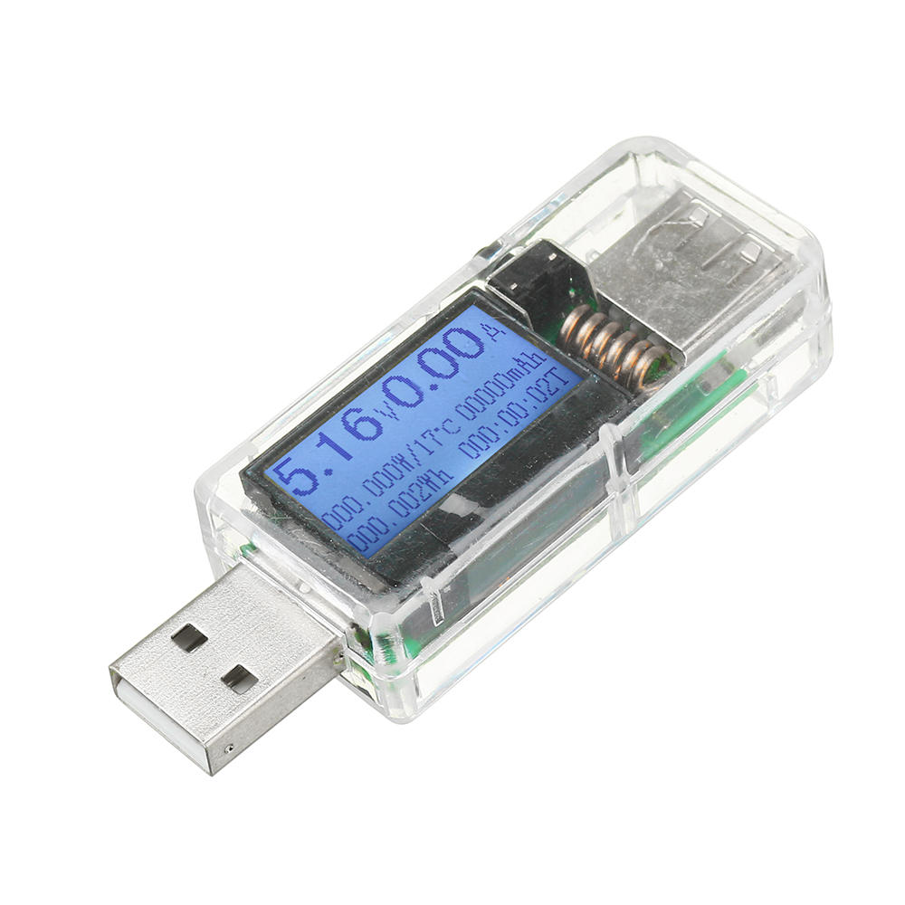 

3pcs 12 in 1 Transparent USB Tester DC Digital Voltmeter Amperemeter Voltagecurrent Meter Ammeter Detector Power Bank Ch