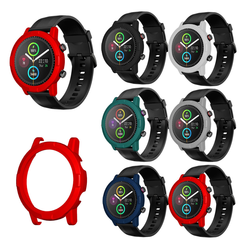 Bakeey Colorful Anti-kras schokbestendige pc-horlogekasthoes voor Haylou LS05S Smart Watch