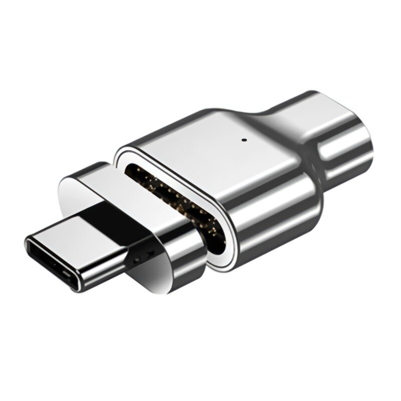 Magnetische USB C Adapter 24 Pin naar USB C 3.1 Converter Adapter Ondersteuning USB PD 100W Snel opl