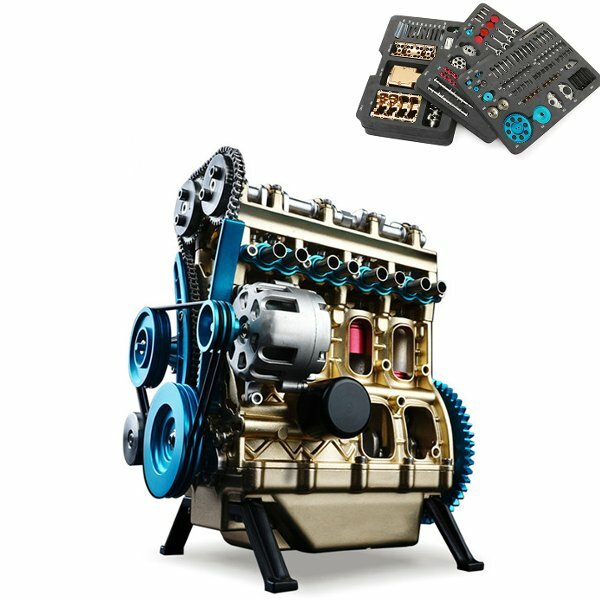 Teching V4 DM13 Four-Cylinder Stirling Engine Full Aluminum Alloy Model za $360.66 / ~1503zł