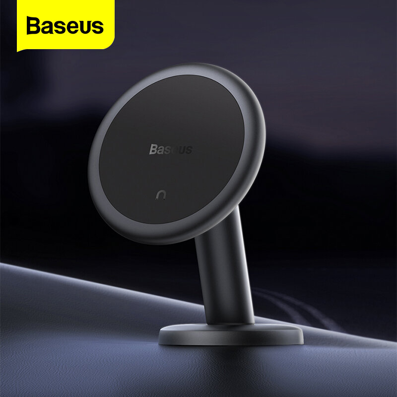 Baseus Magnetic Car Mount Car Phone Holder Strong Suction 360° Adjustable With Data Cable Storage Slot