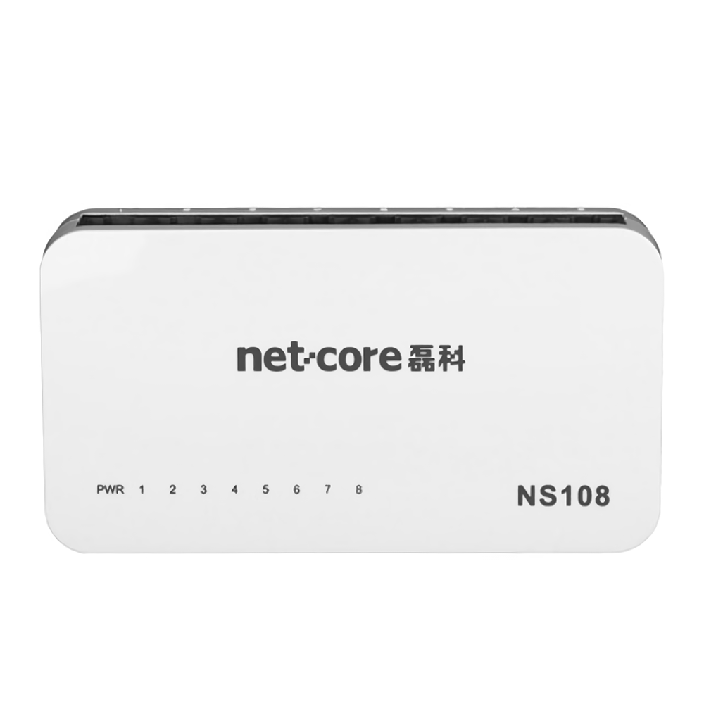 

Netcore NS108 8-port 100M Network Switch Ethernet Switches Selector Network Cable Splitter Hub for Campus Home Small Off