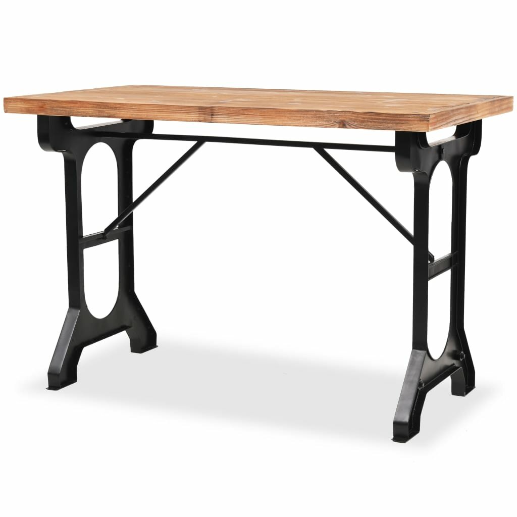 Dining Table Solid Fir Wood Top 48