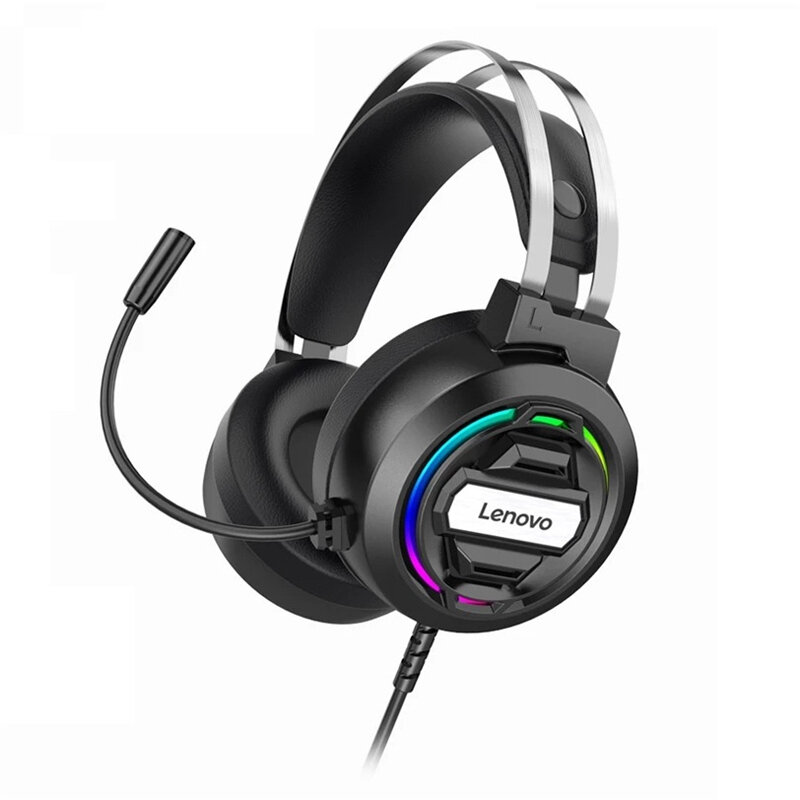 Lenovo H401 Gaming Headset Over-Ear 3.5mm USB 7.1 Surround Sound Diepe Bas Stereo Game Hoofdtelefoon