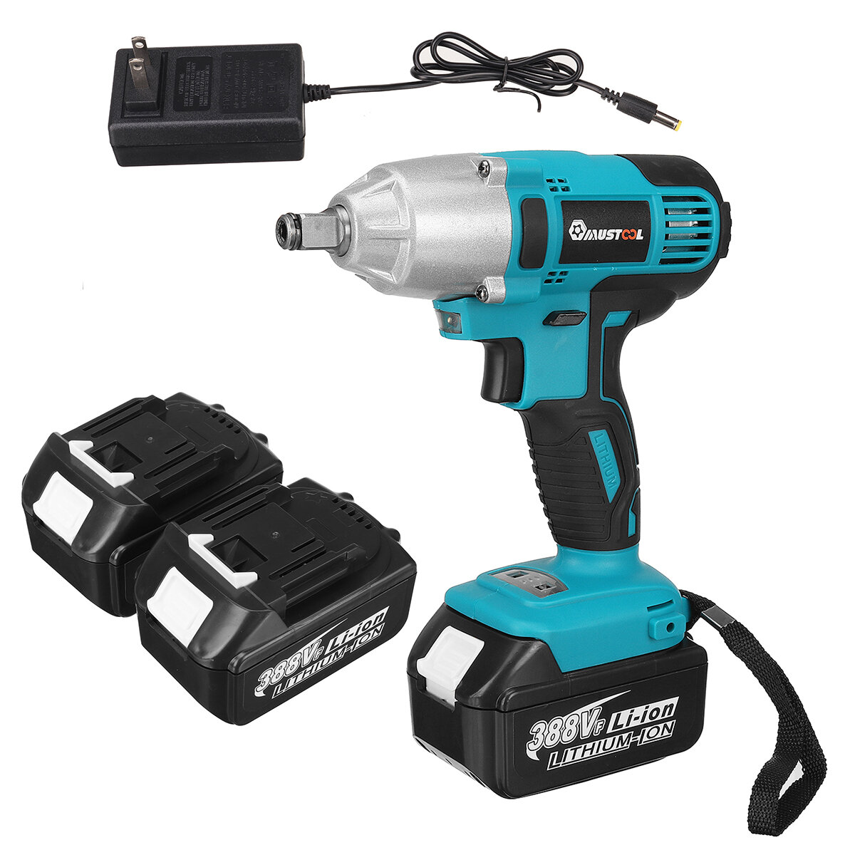 best price,mustool,588nm,1/2inch,4000rpm,brushed,electric,wrench,with,batteries,discount