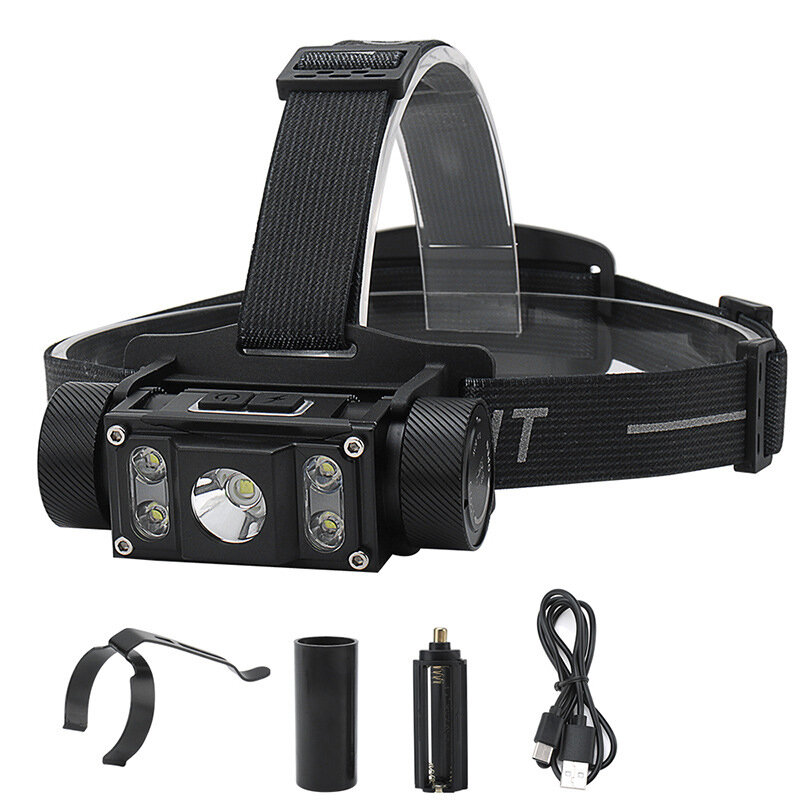 

SEEKNITE B50 L2+XPG2 Headlight 1200lm 6 Modes USB Type-C Rechargeable Flashlight Emergency Light with Magnetic 160° Rota