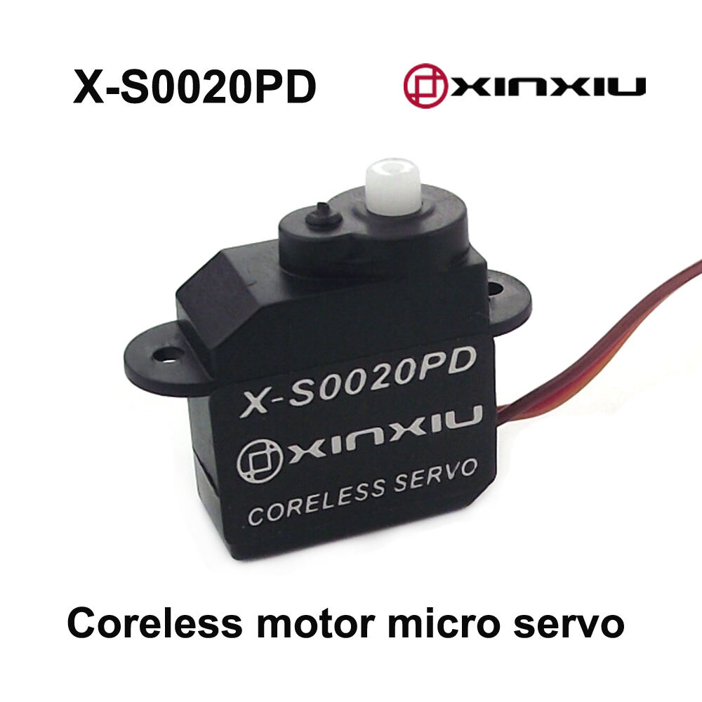 

XINXIU X-S0020PD-JR RC Digital Servo 2g Micro Plastic Gear Coreless Motor Servo 0.2kg.cm 3.7-6V for RC Car Aircraft Robo