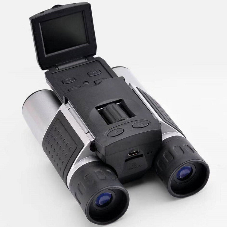 IPRee® 10X25 1.5インチLCDスクリーン双眼鏡HDデジタルカメラ写真ビデオ記録望遠鏡アウトドアキャンプ旅行