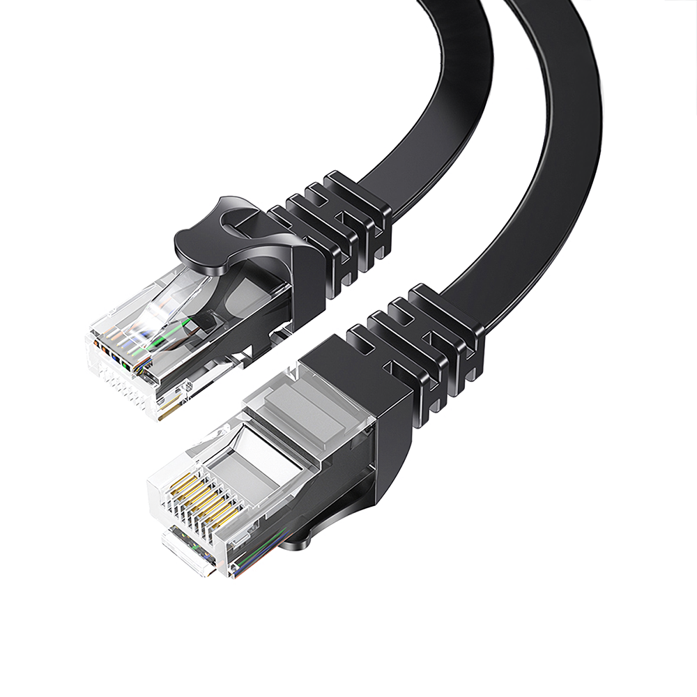 ESSAGER EXCWX 10 m CAT6 gigabit netwerkkabel 1/2/3/5 m ronde platte kabel 250 Hz RJ45 Ethernet-patch