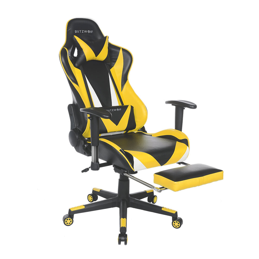 

BlitzWolf® BW-GC2 Updated Version Gaming Chair Ergonomic Design 180°Reclining Adjustable Armrest Footrest Widen Backrest