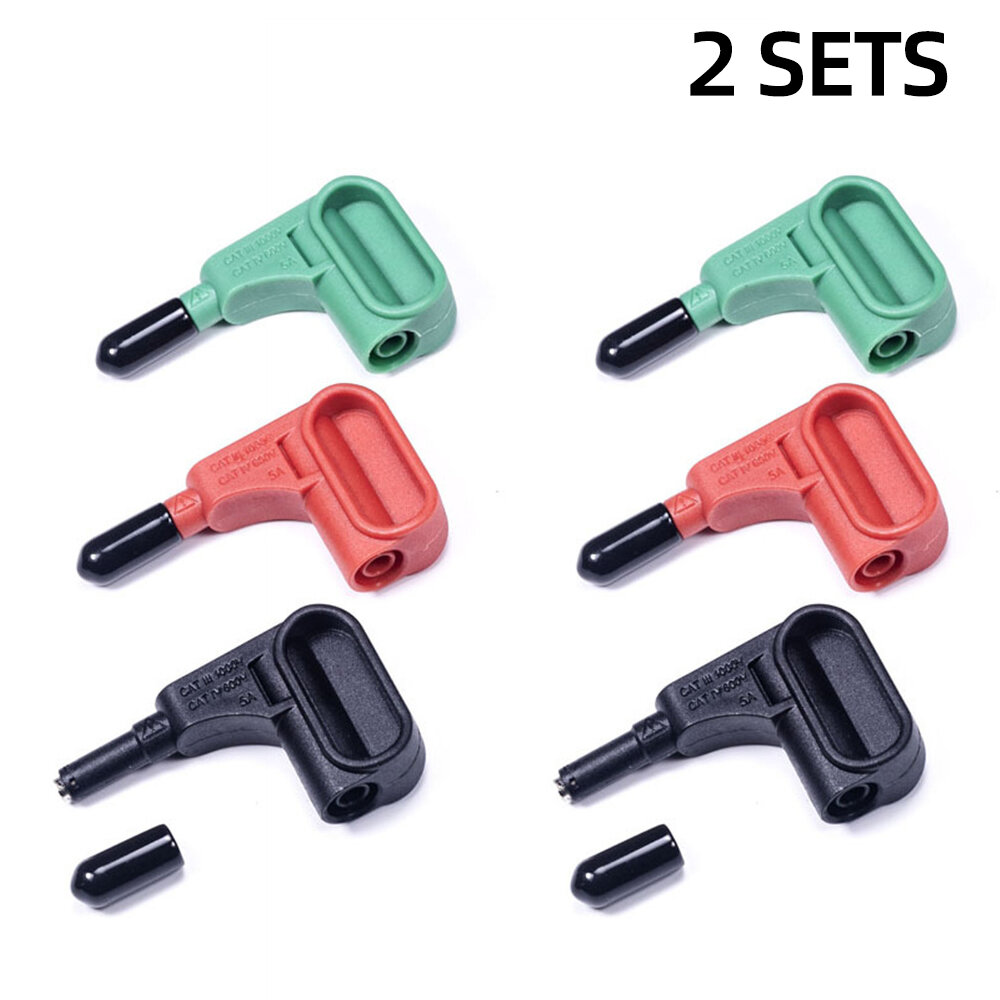 

6PCS Magnetic Head Terminal Block with 4mm Banana Plug for Fast Solder-free Connection High Durability CAT III 1000V & 5