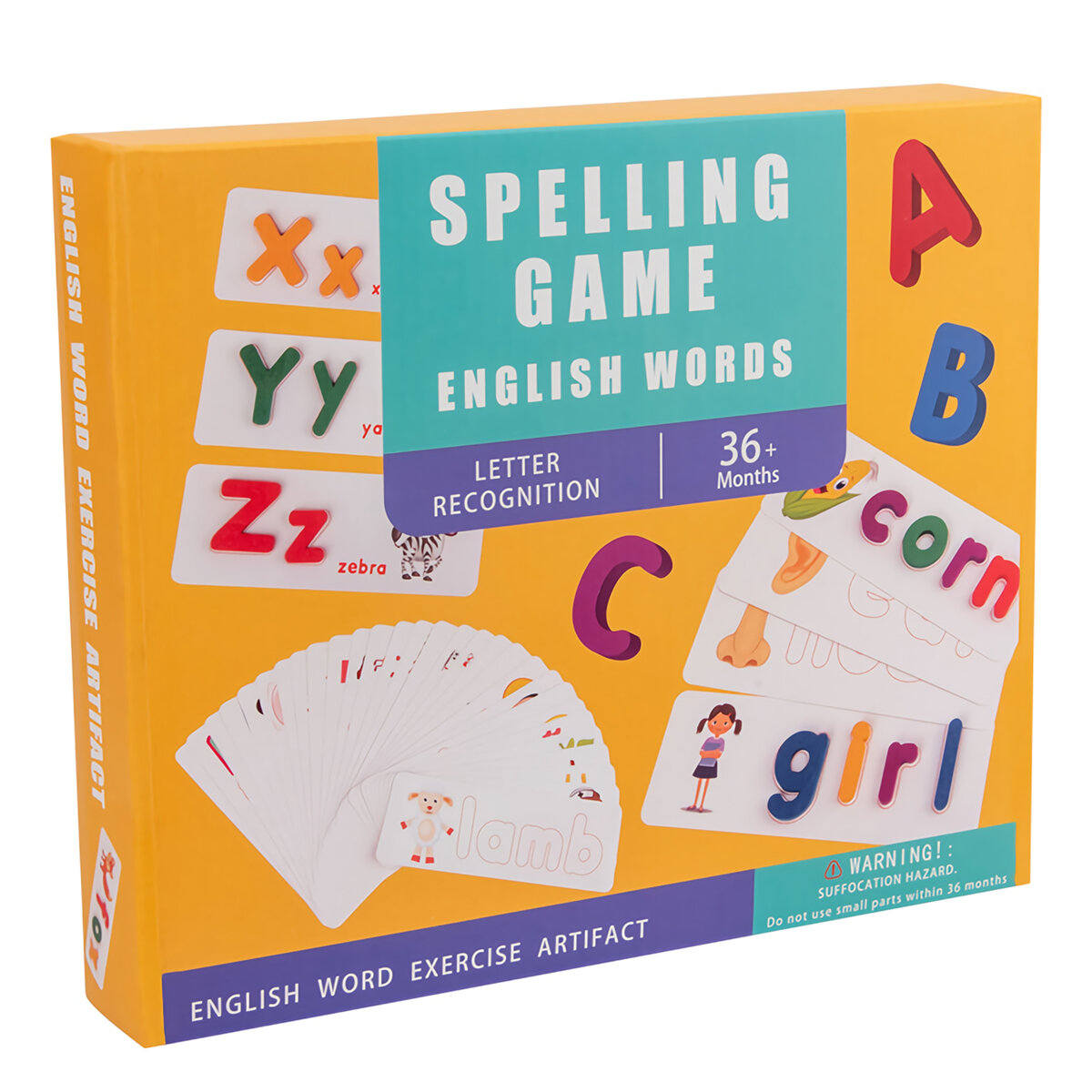 

Learning English Words Puzzles Card Spelling Alphabet Letters Game Early Learning Educational Toys For Kids Gifts
