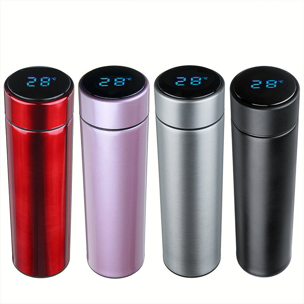 Intelligent Thermos Cup Temperature Display Cup LED Touch Digital Vacuum Stainless Steel Gift for Ho