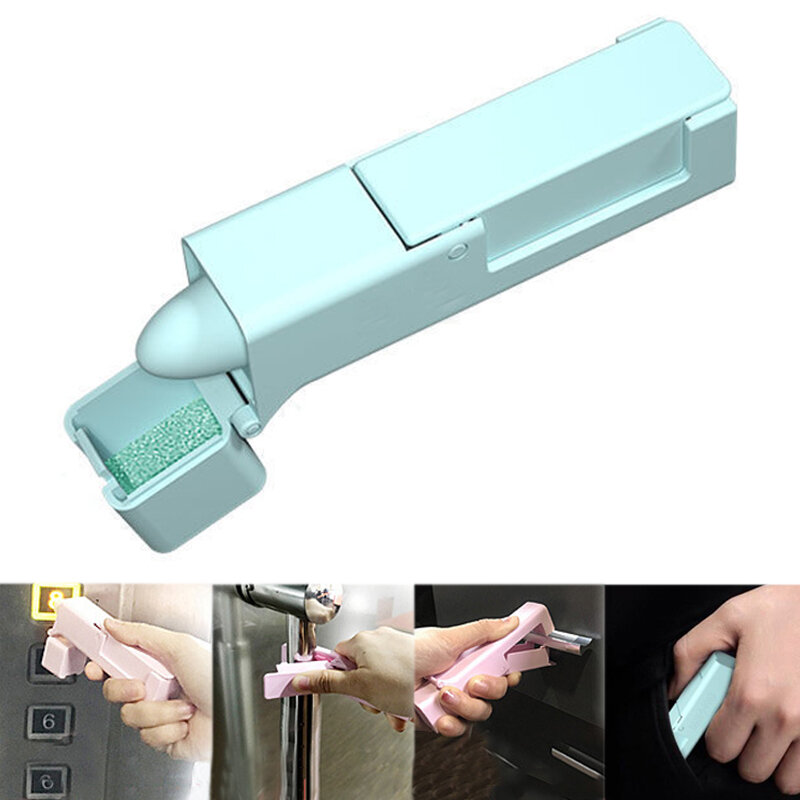 Portable Isolation Tool Travel Disinfection Security Avoid Touching Door Pulls Clip Public Elevator Handless Safe Door Press