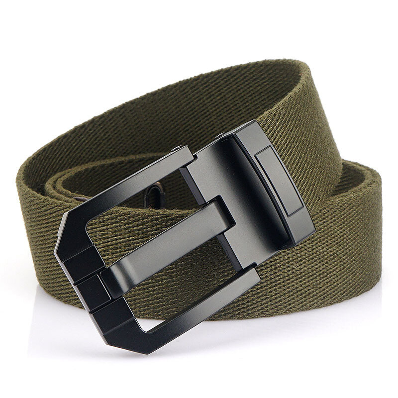 AWMN Tactical Canvas Belt Adjustable Length Breathable and Hardwearing Outdoor Men's Casual Belt